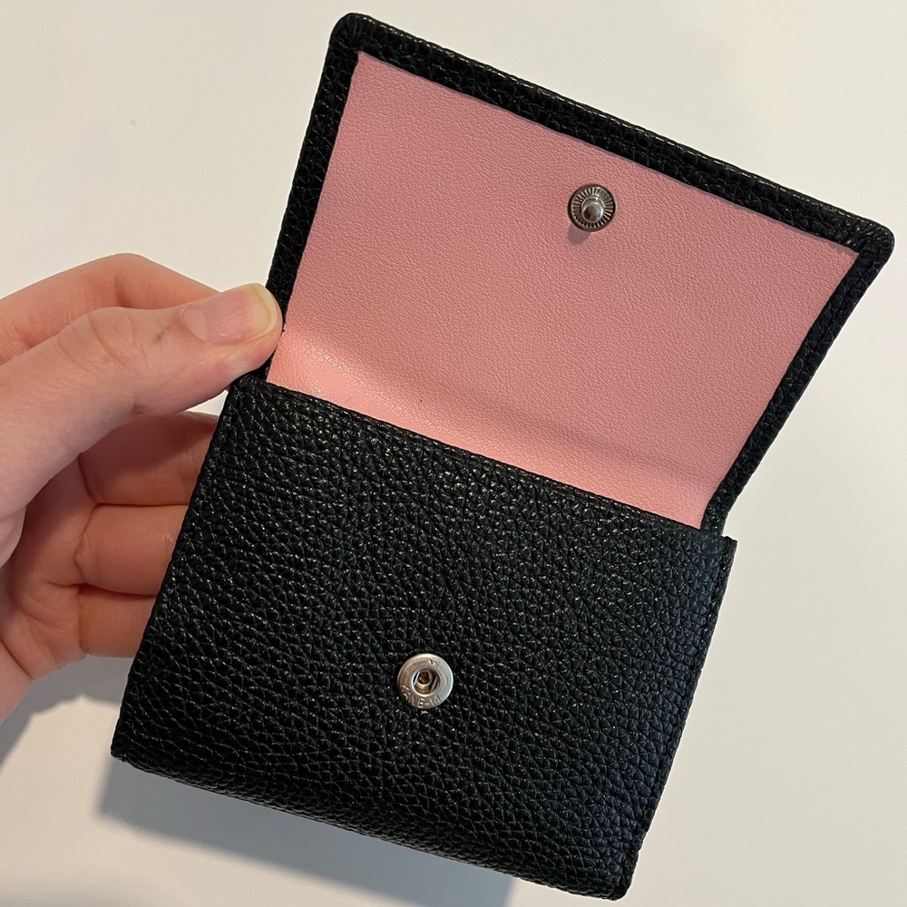 Black & Pink Compact Wallet from Joseph & Stacey